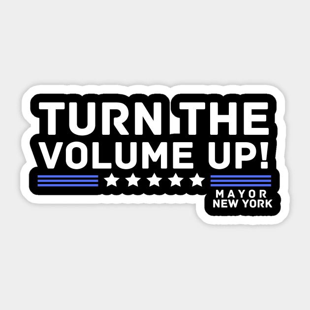 Turn The Volume Up Sticker by The WYLD Tribe